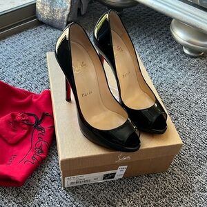 Black Flo 120 Patent Christian Louboutin